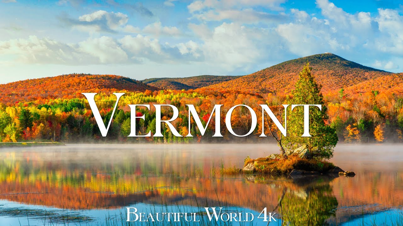 Vermont 4K Nature Relaxation Film - Relaxing Piano Music - Travel Nature