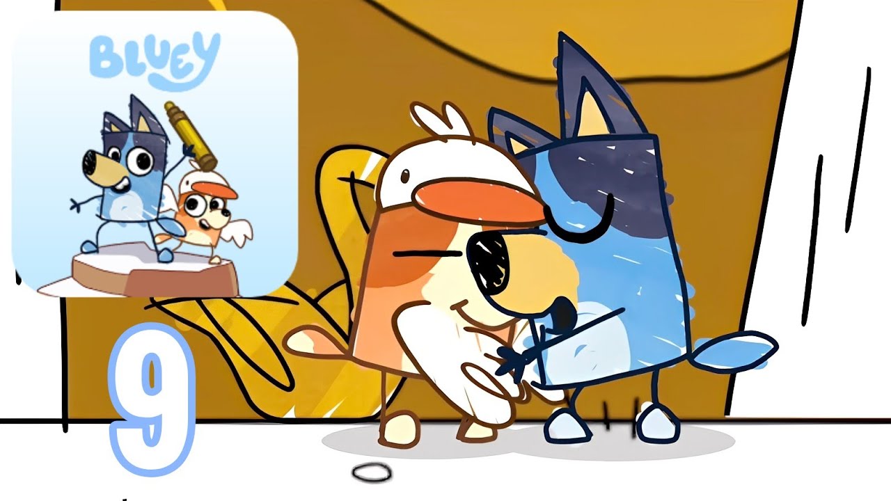 Bluey's Quest for The Gold Pen - Gameplay Walkthrough Part 9 - Space (Android, iOS)