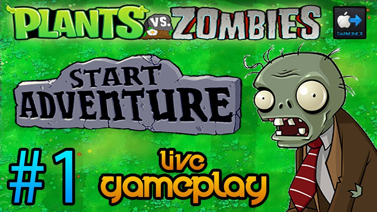 Plants vs Zombies | LIVE Gameplay (Adventure) #1