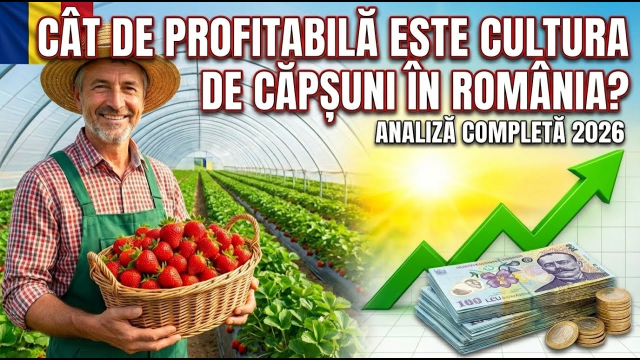 Cât de Profitabilă este Cultura de Căpșuni în România? 🍓