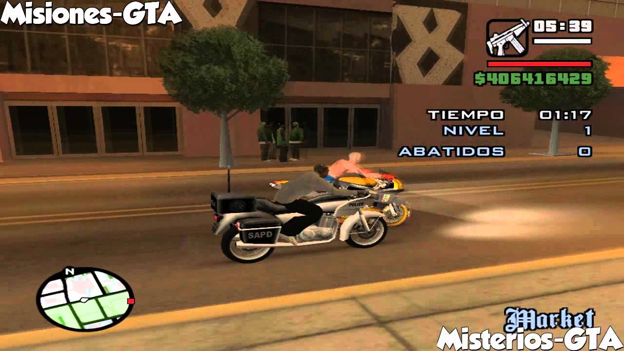 GTA San Andreas Vehiculos únicos al comienzo del juego - Mision del vigilante