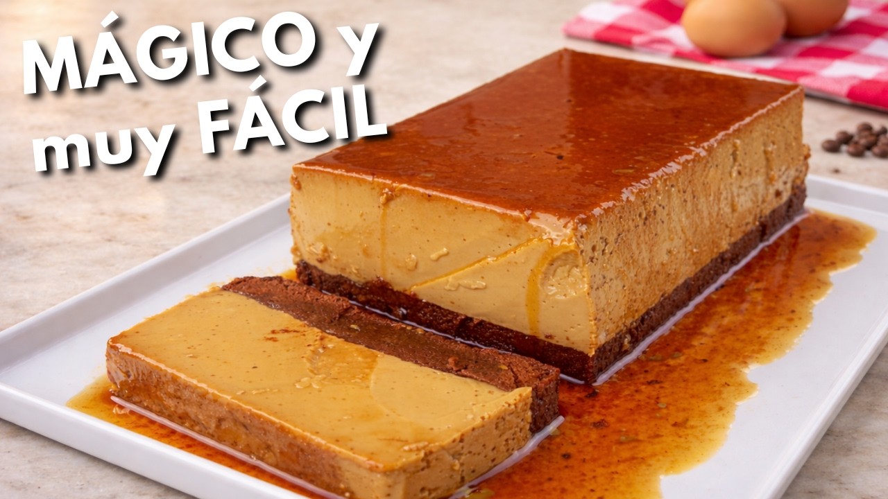 🍮BIZCOFLAN de CAFÉ y LECHE CONDENSADA o CHOCOFLAN DE CAFÉ 😍 ¡POSTRE FÁCIL y RÁPIDO  para triunfar!