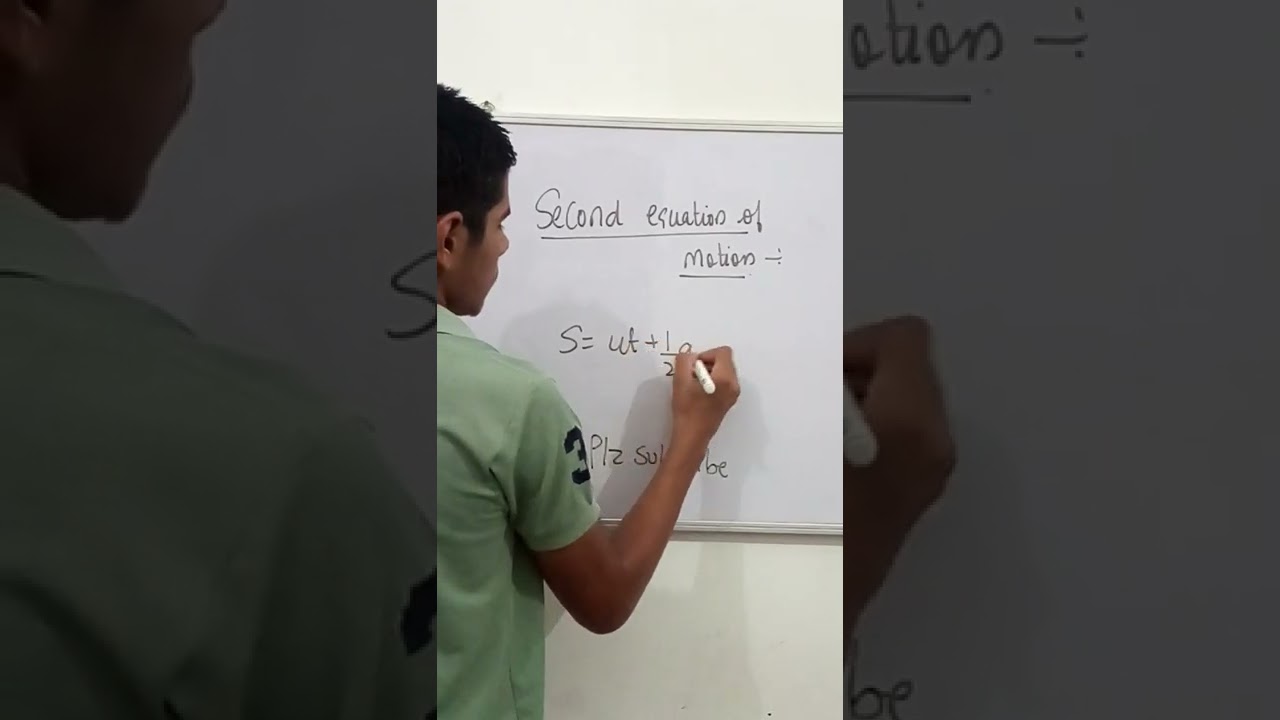 second equation of motion. #shorts