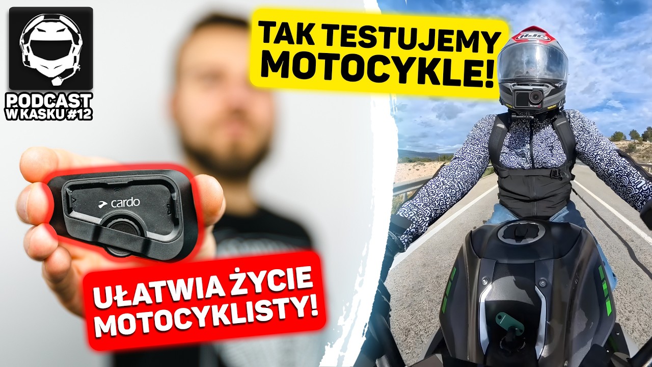 ZA KULISAMI MOTOBANDY! TAK WYGLĄDAJĄ TESTY?! Motocyklowe MUST HAVE! - Podcast w kasku #12