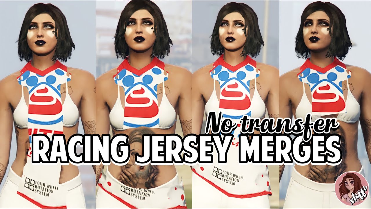 *CROOKED COP MERGE PATCHED* GTA5 | Racing Jersey Female Glitched Outfits (No Transfer)