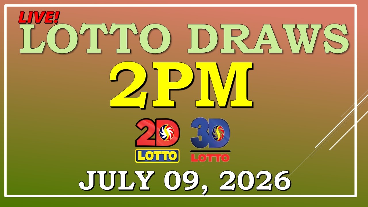LOTTO RESULT 2PM DRAW ,  JULY 09, 2026@LottoResultTV15K