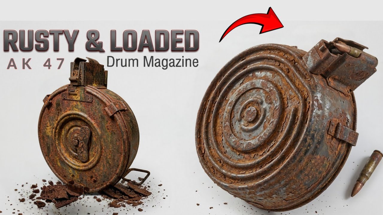 Best Restoration of an Old AK 47 Drum Magazine