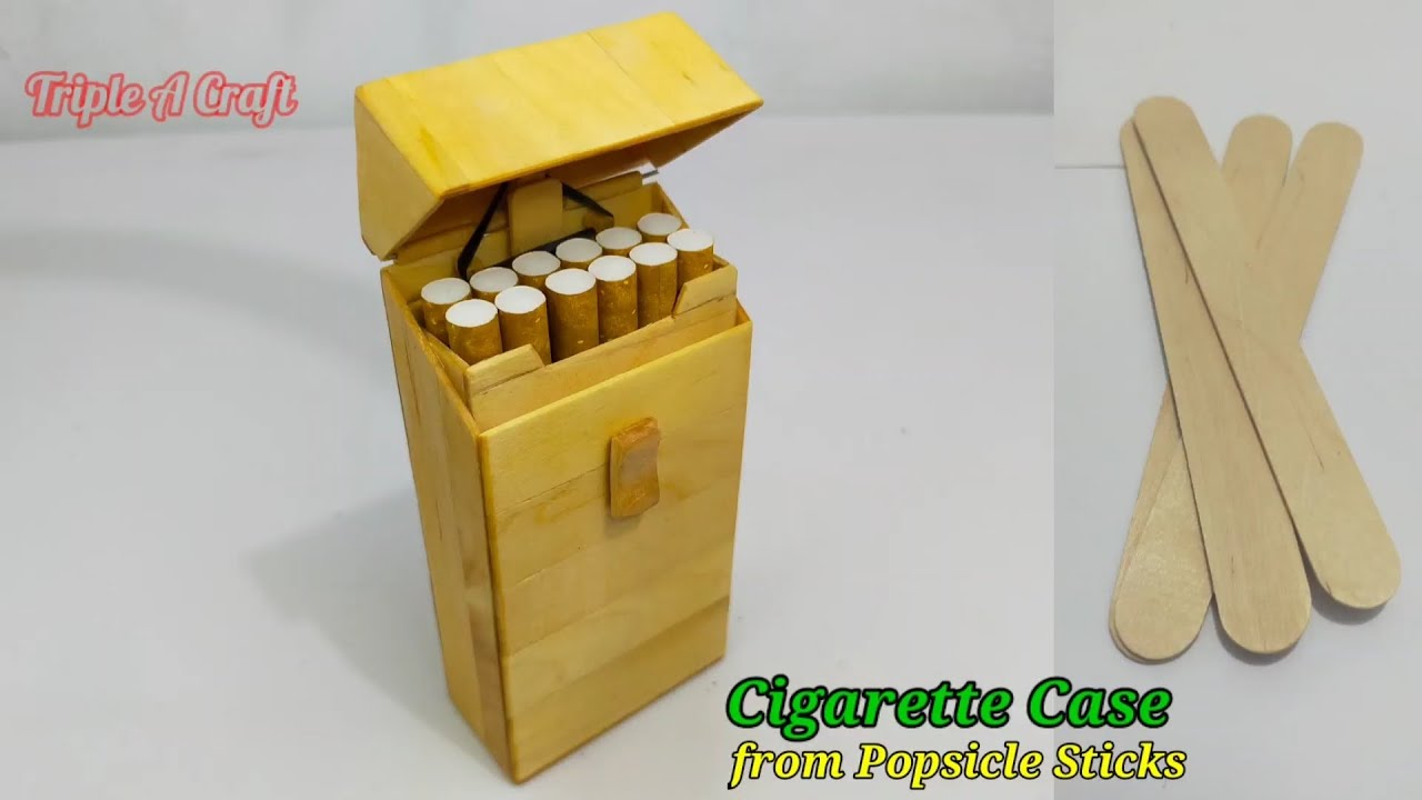Making Cigarette case from Popsicle. 🚬