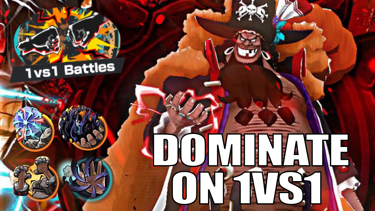 THE FOUR EMPEROR MARSHAL D.TEACH DOMINAT ON 1VS1 ON ONE PIECE BOUNTY RUSH | SORA OPBR