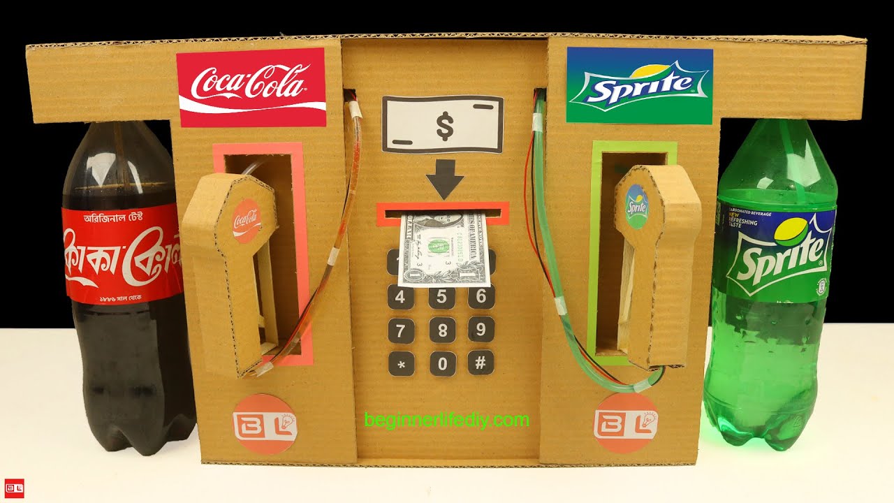 How to Make Coca Cola and Sprite Fountain Machine at Home