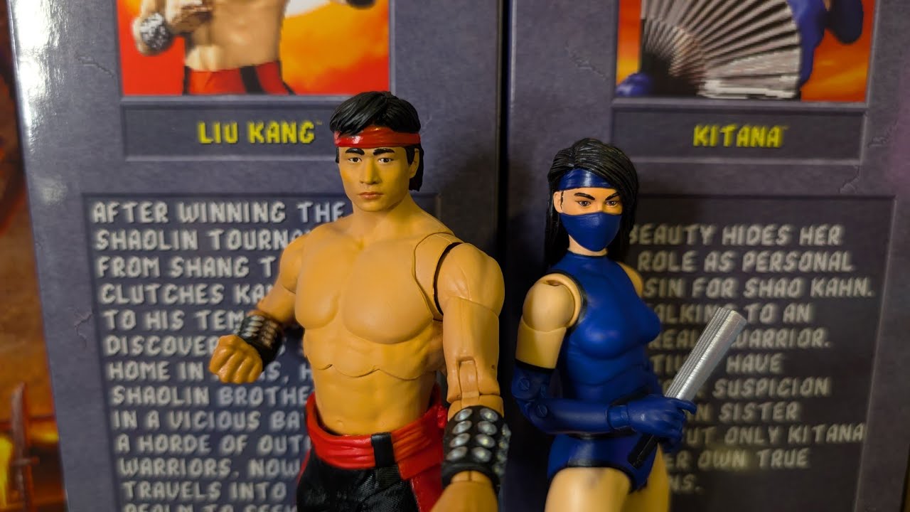 McFarlane Toys Mortal Kombat Klassics Liu Kang & Kitana Action Figure Review 