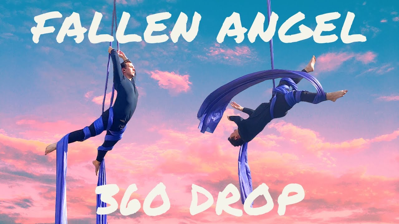 AERIAL SILKS FALLEN ANGEL / 360 / STARDROP LE SCORPION DROP TUTORIAL | How to front flip on Tissu
