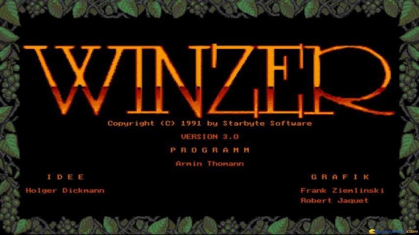 Winzer gameplay (PC Game, 1991)