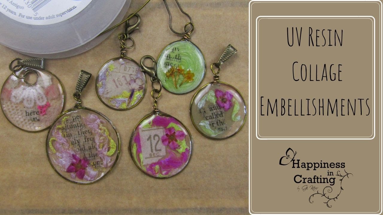 UV Resin Collage Embellishments