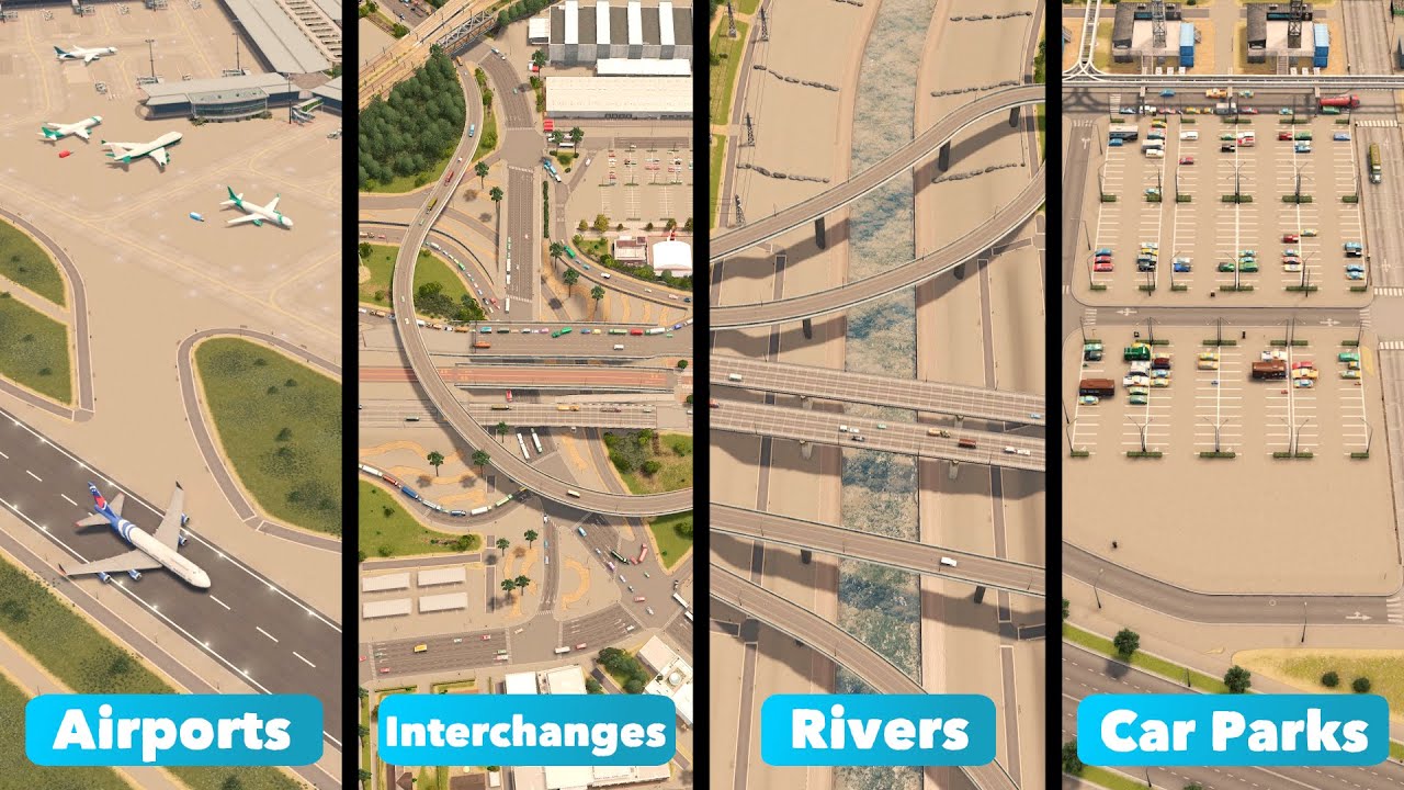 Use these Amazing Hacks to Paint your Cities with Concrete   | Cities: Skylines