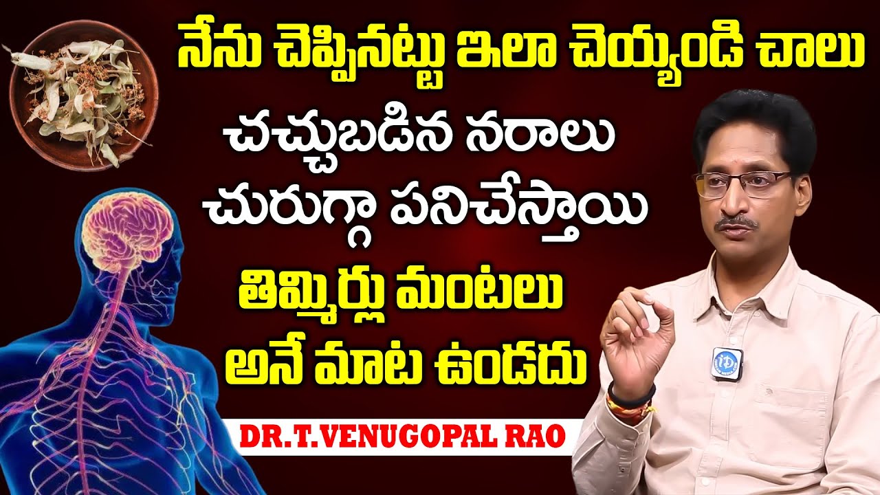 చచ్చుబడిన నరాలన్నీ చురుగ్గా పనిచేస్తాయి | Permanent Solution For Nerve Weakness | Dr.T.Venugopal Rao