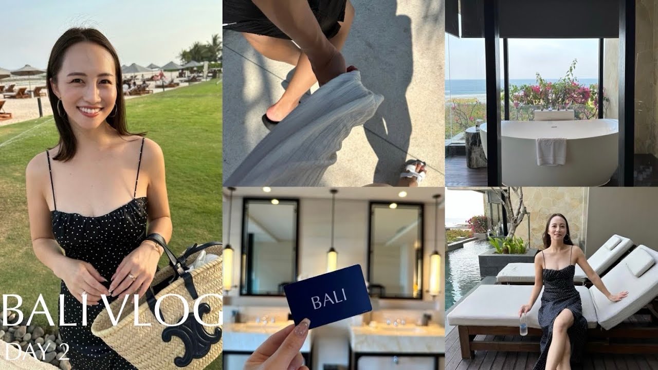 【バリVlog】ケンピンスキーが素敵で大興奮🤍どこを切り取ってもおしゃれなバリ。現地の素敵なカフェも☕️Kempinski/Bali/ホテルステイ/