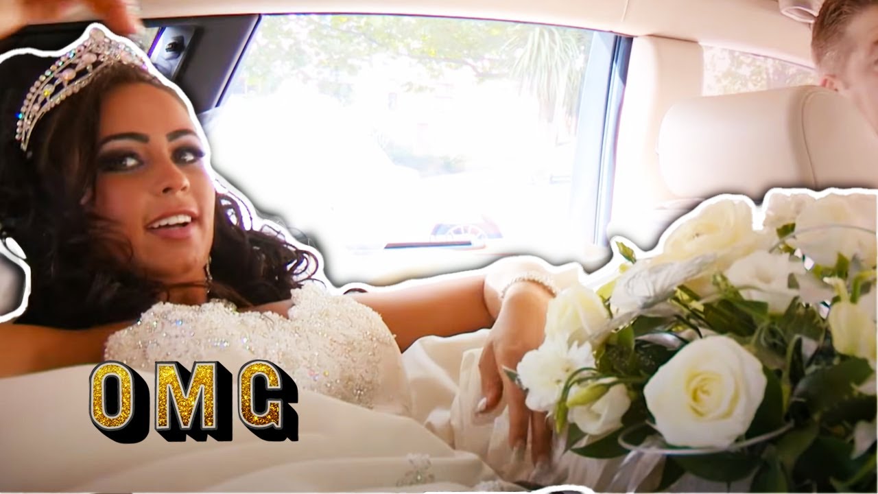 Gypsy Bride Can Barely Fit in Wedding Car | My Big Fat Gypsy Weddings | OMG Weddings