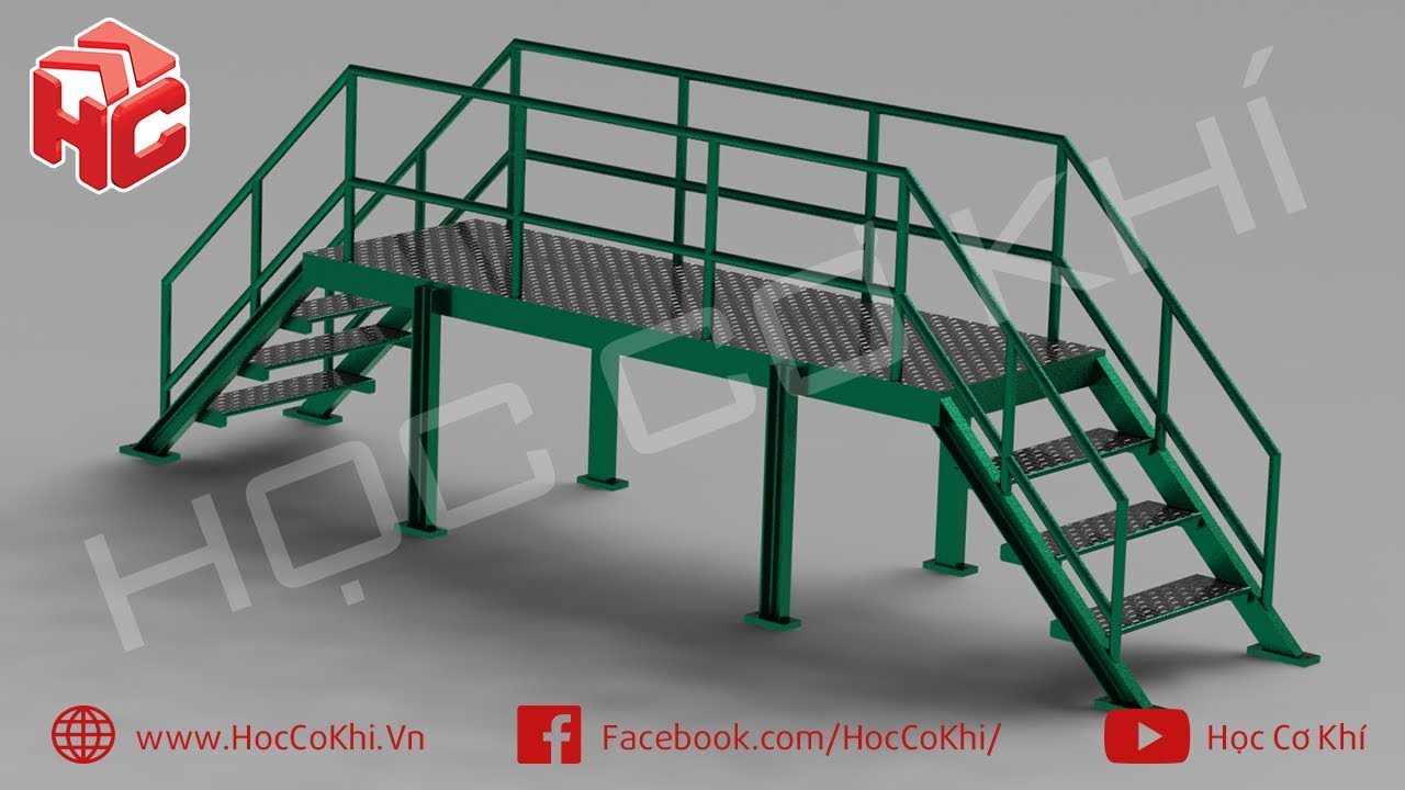 Руководство по рисованию лестниц от Weldments на Solidworks