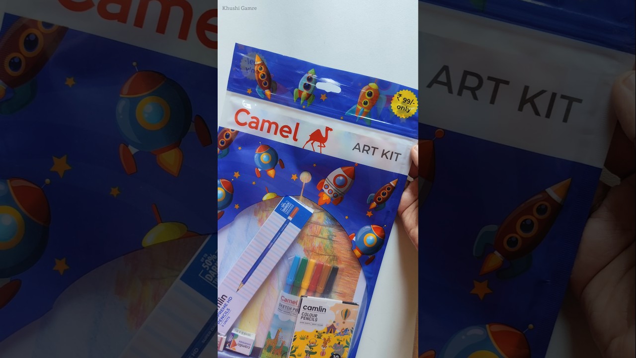 Распаковка и обзор набора для творчества Camel Art Kit | Хуши Гамре #шорты #канцелярскиетовары #н...