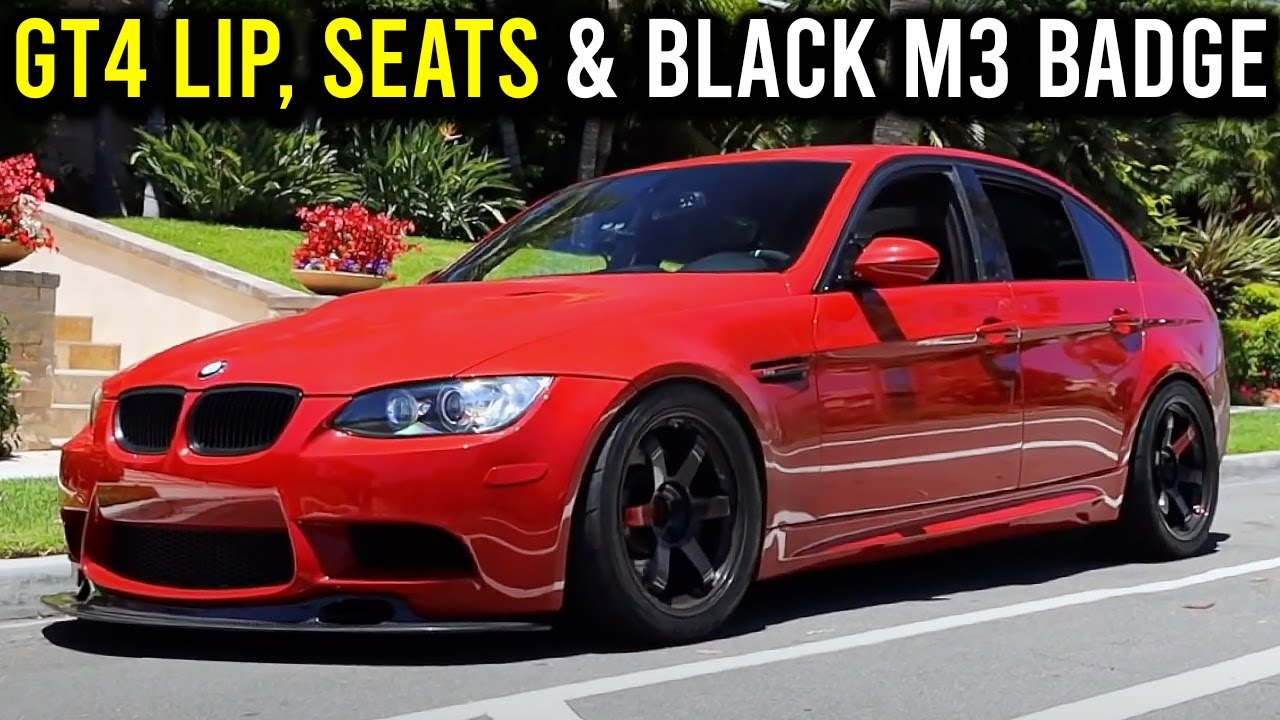 Installing a GT4 lip and Sparco QRT-C seats in my E90 M3! (Big mod day)