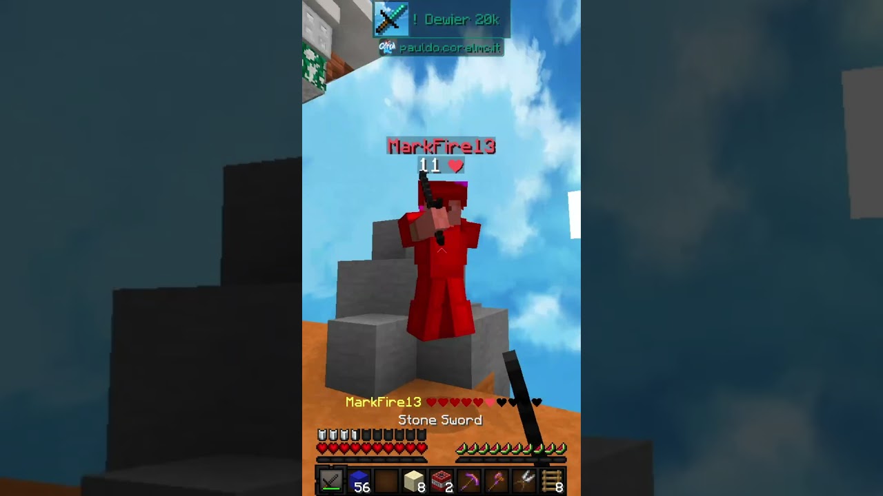 Dewier 20k #shorts #minecraft #coralmc #duels