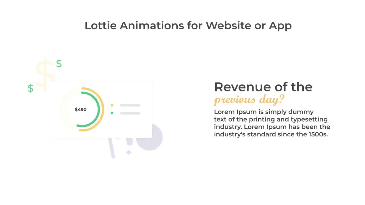 Lottie animation - Websites & Mobile apps - 2D animation - Lottie svg