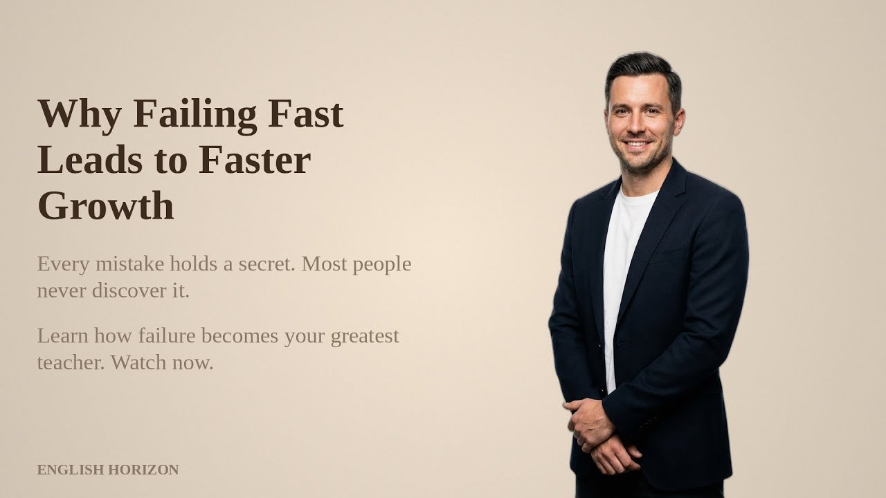 Why Failing Fast Leads to Faster Growth | Motivation | Learn English B1