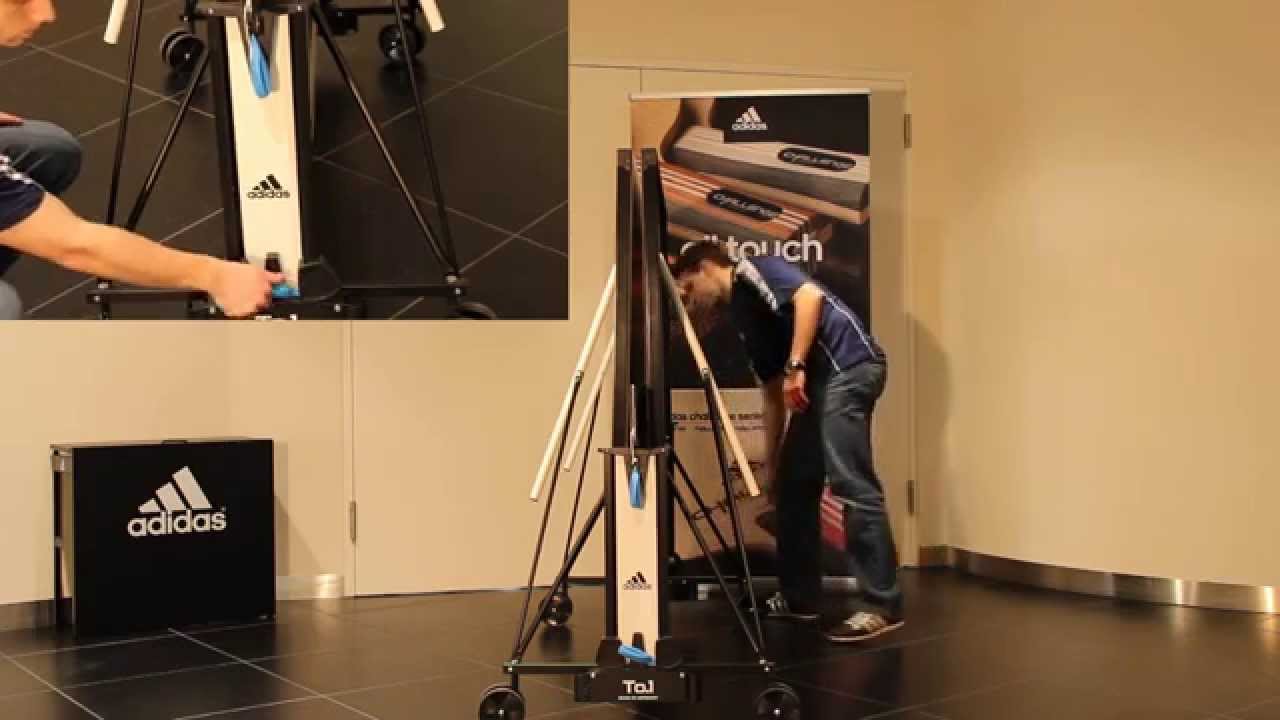 Adidas ping pong asztalok compact fold technológia alkalmazása