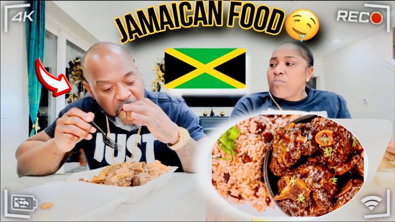 JAMAICAN FOOD MUKBANG🇯🇲 FT PAPA E & MAMA DEE