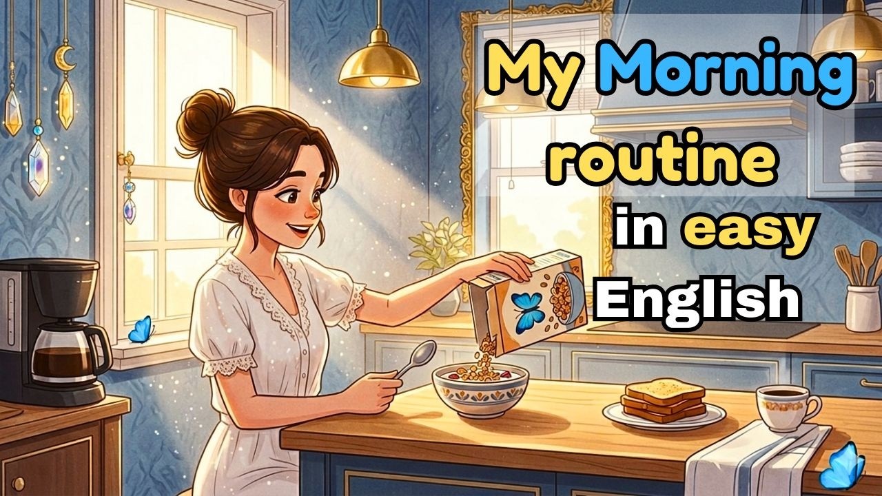 Healthy Morning Routine | Easy English Practice (A1 Level)