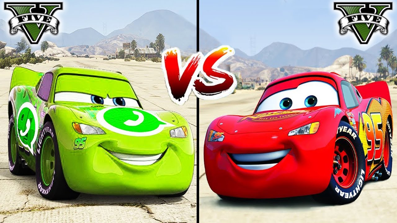 Whatsapp Lightning McQueen VS Lightning McQueen in GTA 5 - WHO IS BEST?