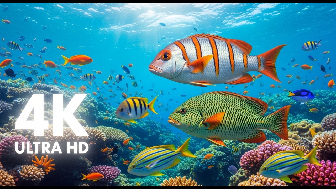 The Best 4K Aquarium - Experience a Magical Marine World with Peaceful Ocean Ambience