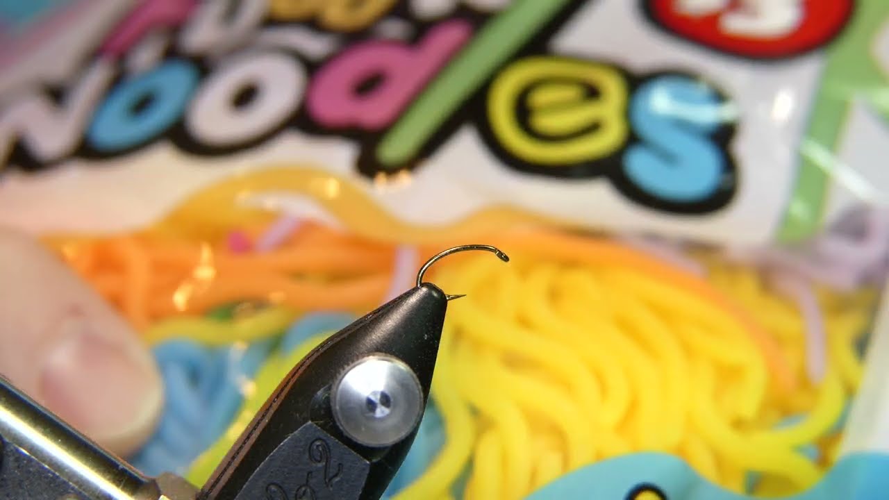 Doller Tree Squirmy Wormy Fly Pattern