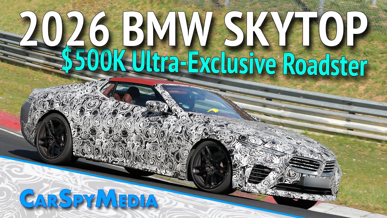 2026 BMW Skytop Prototype $500K Ultra-Exclusive Twin-Turbo V8 Roadster Caught Testing At N&uuml;rburgring