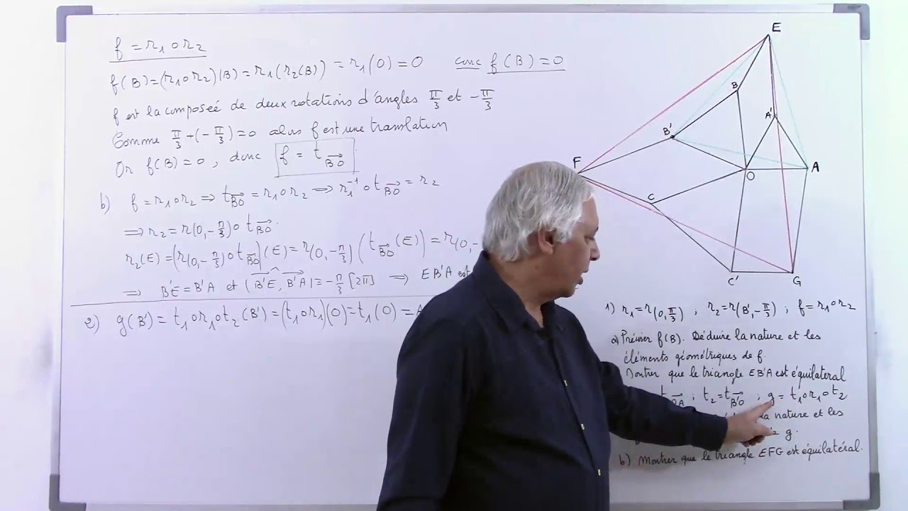 Isométries 8 : Exercices Déplacements antidéplacements