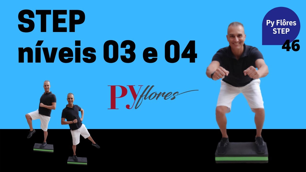 Emagreça MUITOOO com aula de STEP pyflores - trabalho aeróbico