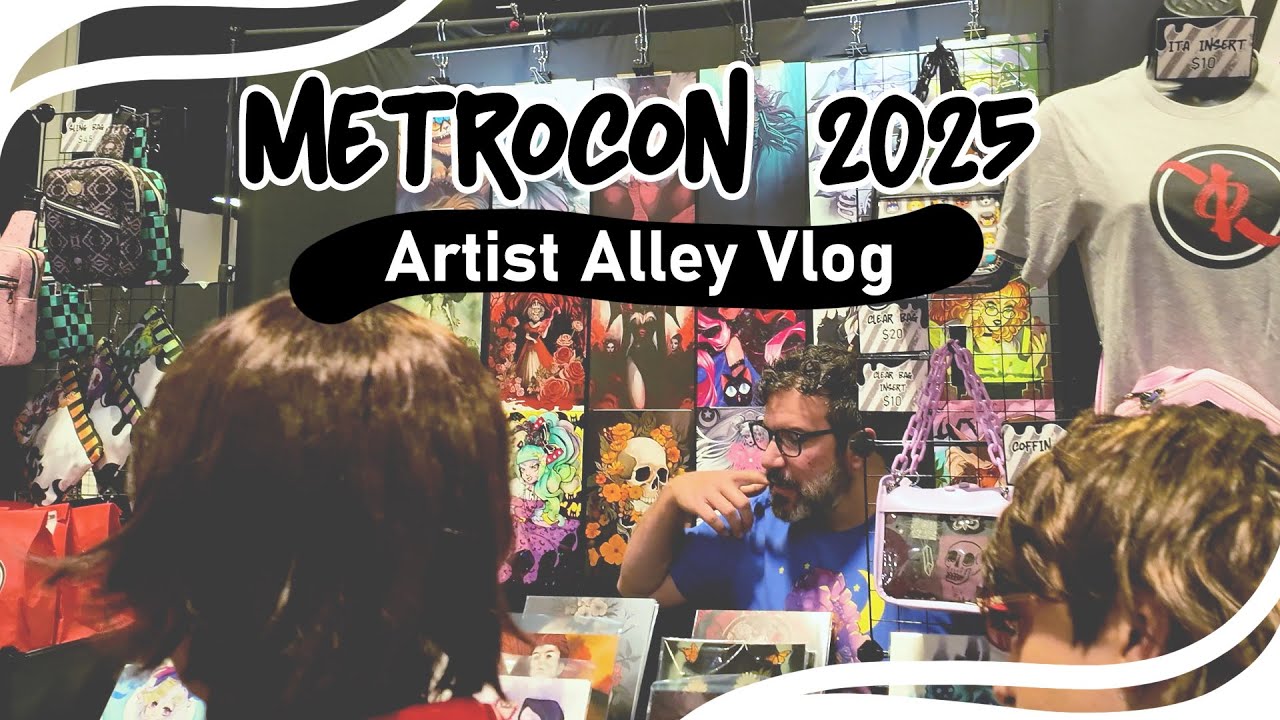 Metrocon 2025 Artist Alley Convention Vlog #anime #convention #vlog #artistalley #artist