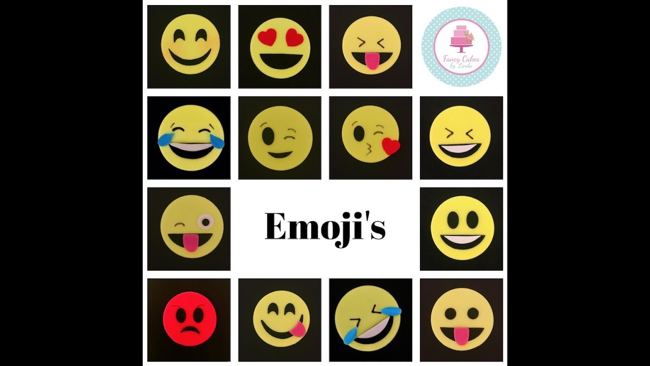 How to Make Fondant Emoji Expressions Emotions Silly Faces Emoji's Cake Cupcake Decoration Tutorial