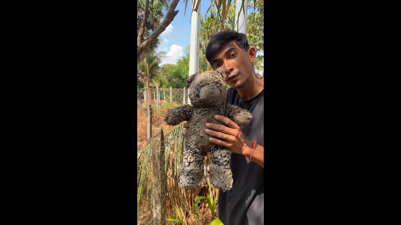 ASMR _ Abandoned Clean Doll with Transforming the dirty Panda doll in trash to be lovely doll #love