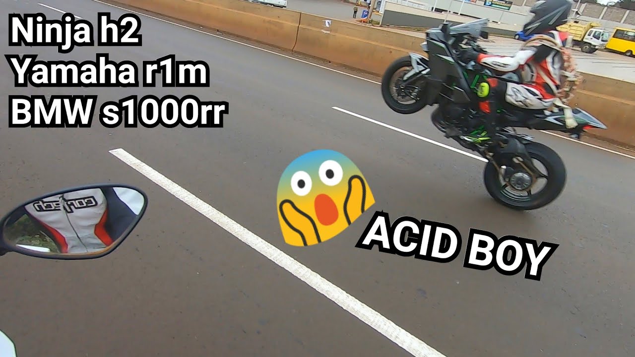 Acid boy rides the 6M kshs Kawasaki ninja h2! + s1000rr & r1m