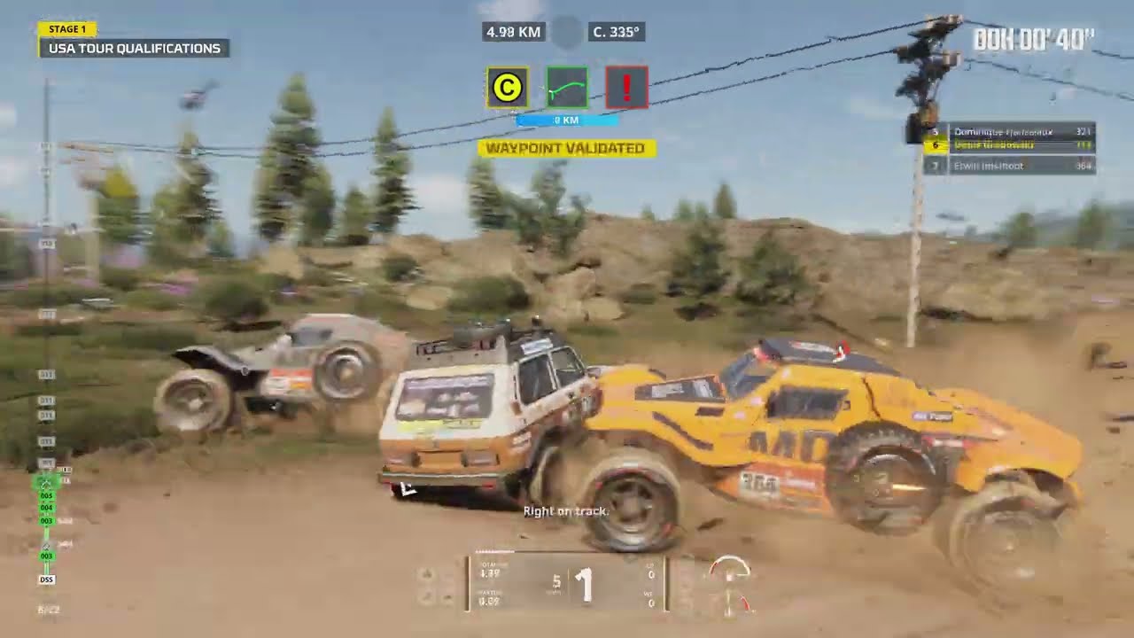 Dakar Desert Rally USA Map Classic Car (Niva)
