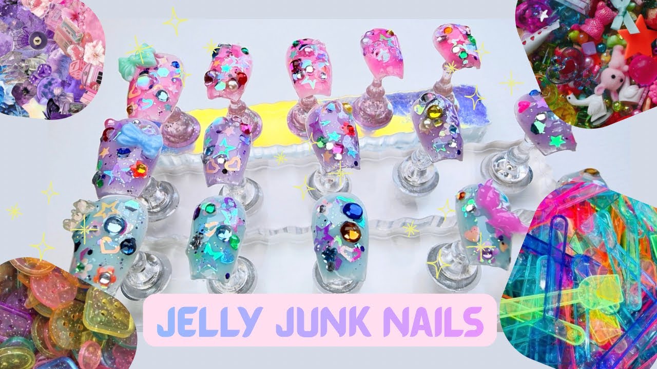 ✨🌈🌸🌀🍀 jelly junk nails 🐝🔮🔸💫✨