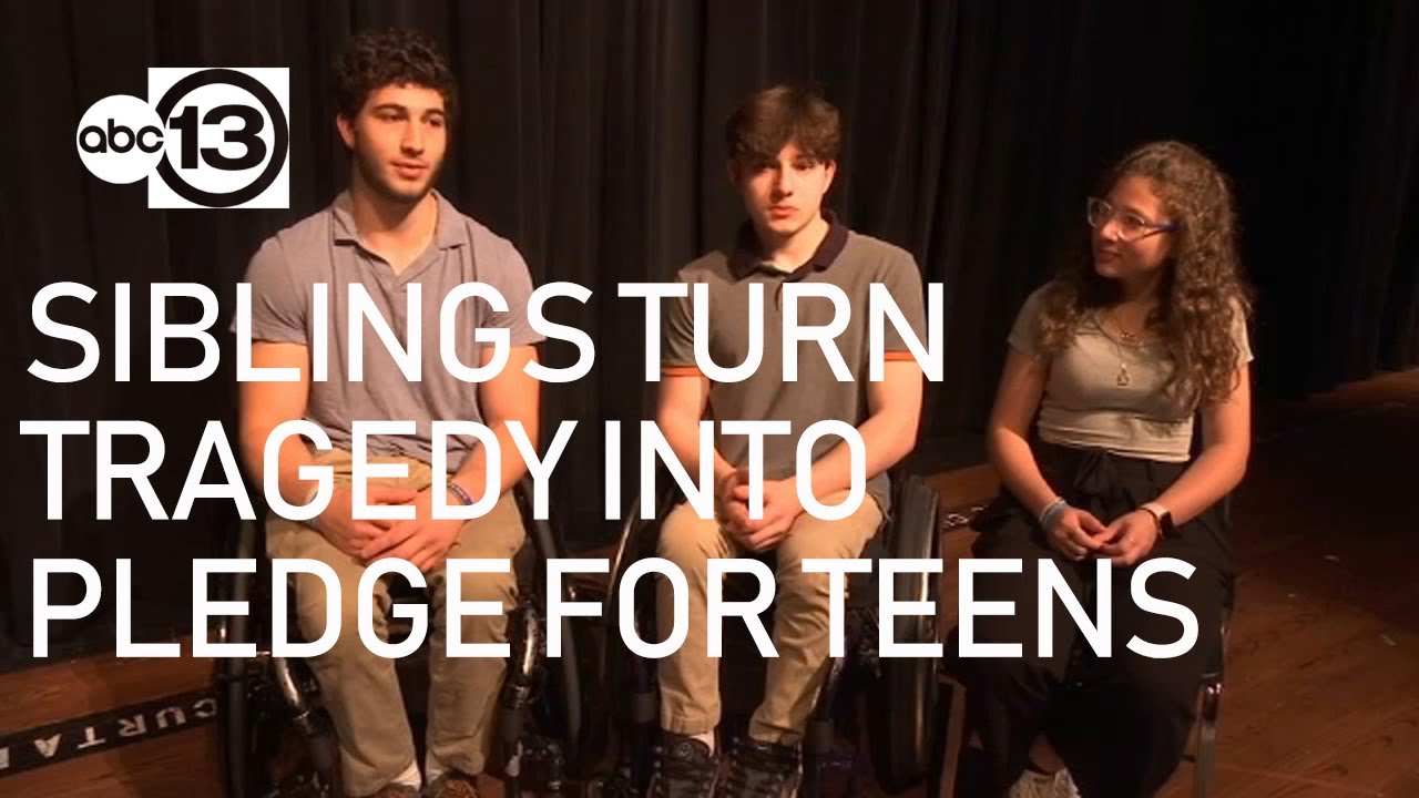 Siblings who lost parents in crash tell their story to teens