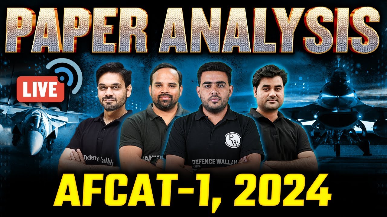 AFCAT-1, 2024 Paper Analysis | AFCAT-1, 2024 Answer Key | AFCAT Analysis 2024 | AFCAT Shift 1 & 2