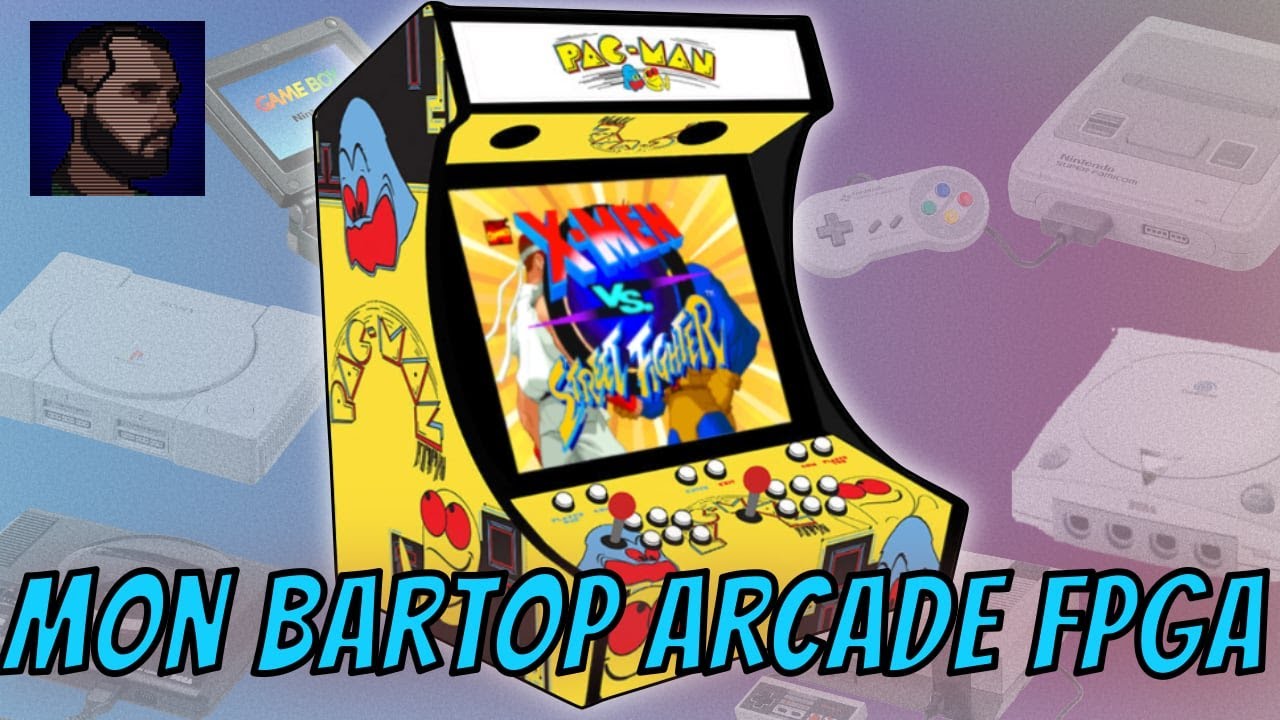 VOICI ma BORNE d'ARCADE équipée d'un Mister FPGA !!!