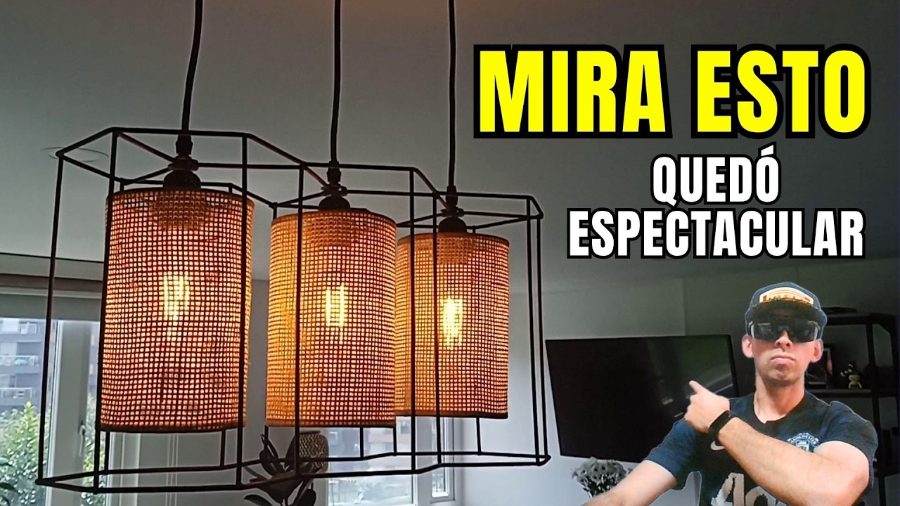 CÓMO INSTALAR UNA LÁMPARA COLGANTE #diy #viral #tips