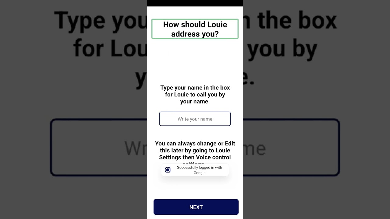 how to complete setup Louie voice control with TalkBack for blind users best voice assistant