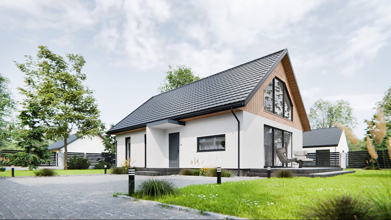 Model E + A od domyidachy.pl - 110.27m&sup2; - dom z antresolą