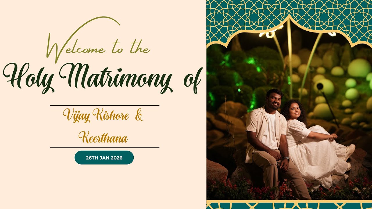 Vijay Weds Keerthana|#Livestreaming